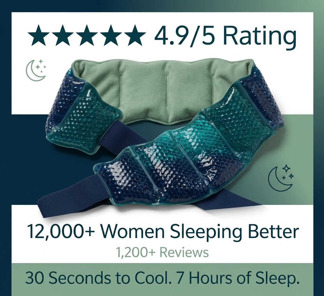 Finally Sleep Through Hot Flashes — Sliq Cooling Neck Wrap (2-Pack)